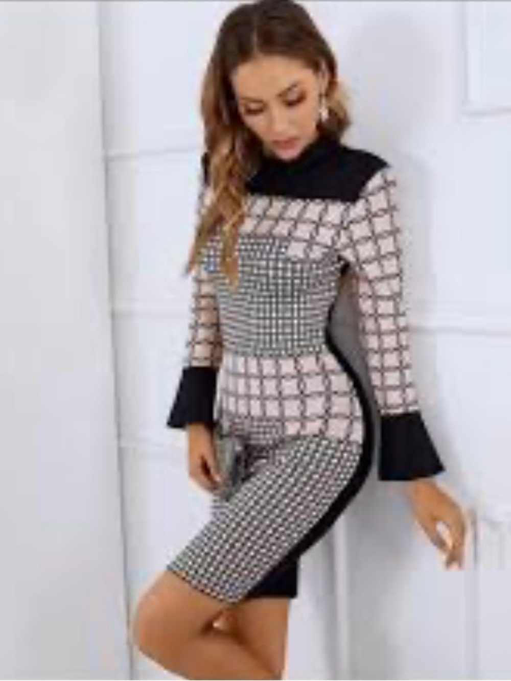 Bandage dress pink apple